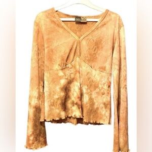 Sand & Beige Long Sleeve Top